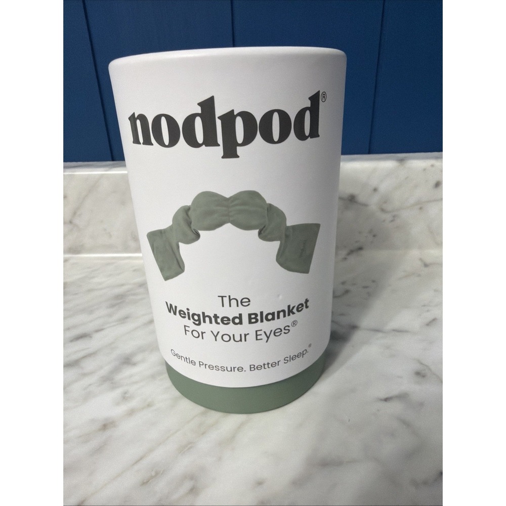 NODPOD - Weighted Blanket For Your Eyes Sleep Mask Sage Green NEW